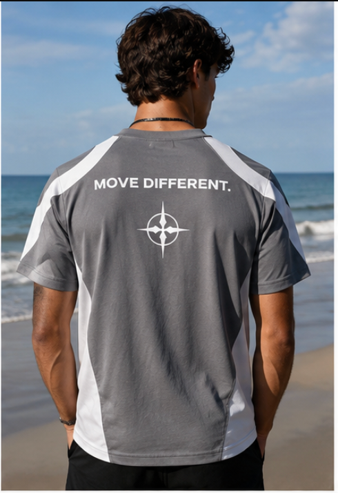 [Pre Order] STRYDE Move Different Shirt - Grey & White
