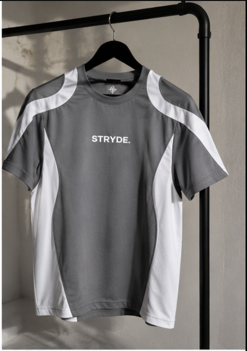 [Pre Order] STRYDE Move Different Shirt - Grey & White