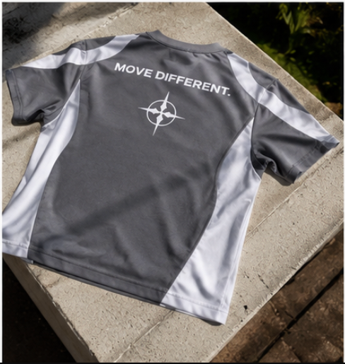 [Pre Order] STRYDE Move Different Shirt - Grey & White