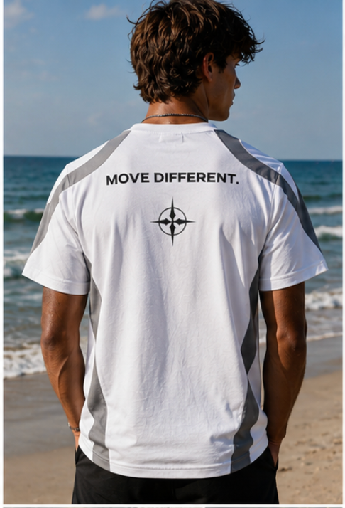 [Pre Order] STRYDE Move Different Shirt - White & Grey